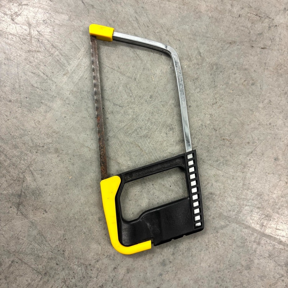 Stanley 15-218 Mini Hacksaw Hand Saw Compact Metal Frame Tool Black Yellow